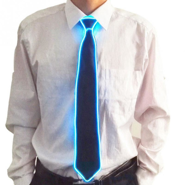 Glow in the Dark LED-slips Neon Blå Cool Party Accessoar