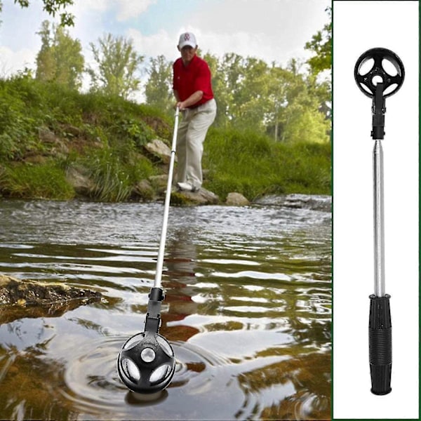 Golfboldopsamler, Teleskopisk boldopsamler i rustfrit stål til vandudsugningsværktøj, Golftilbehør Golfgave til mænd