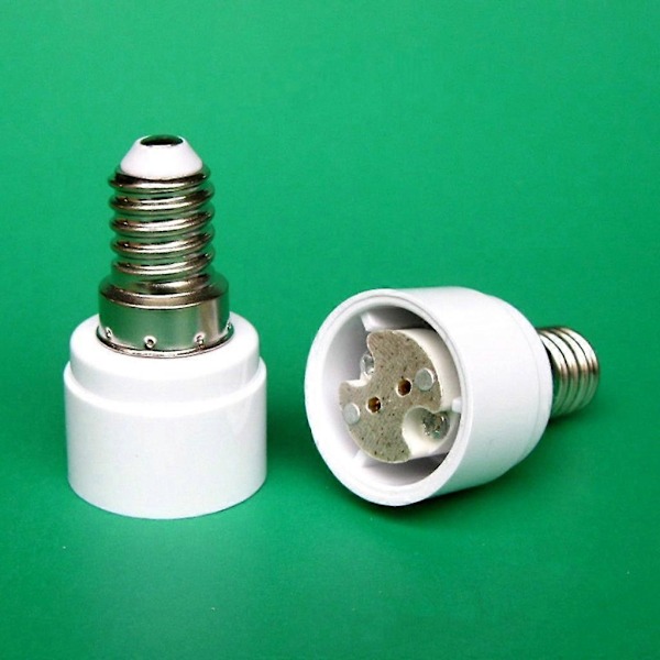 Sæt med 4 E14 til G4 MR16 GU5.3 GU4 base adapter til LED eller halogen pære
