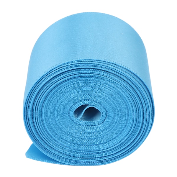 Dubbelsidig satinbandrulle 5m/16,4ft längd 38mm/1,5in bredd DIY polyester presentförpackningsband för hantverk hårprydnader himmelsblå