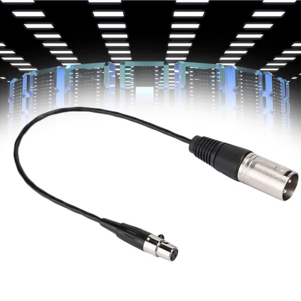 Full Copper Casing Mini XLR 3pin Hunn til Sink Legering Casing XLR 3pin Hann Audio Kabel
