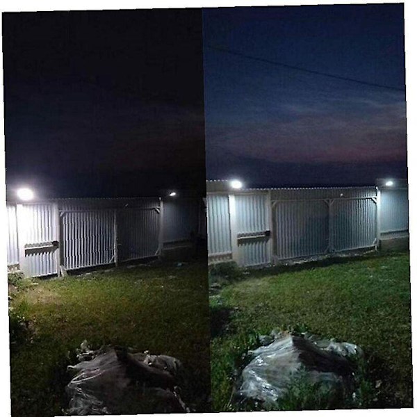 Solar Utomhus Vägglampa, 36 LED Hem Gård Gata Vattentät Sensorlampa, Dagsljus PIR Rörelsedetektering (Vit)