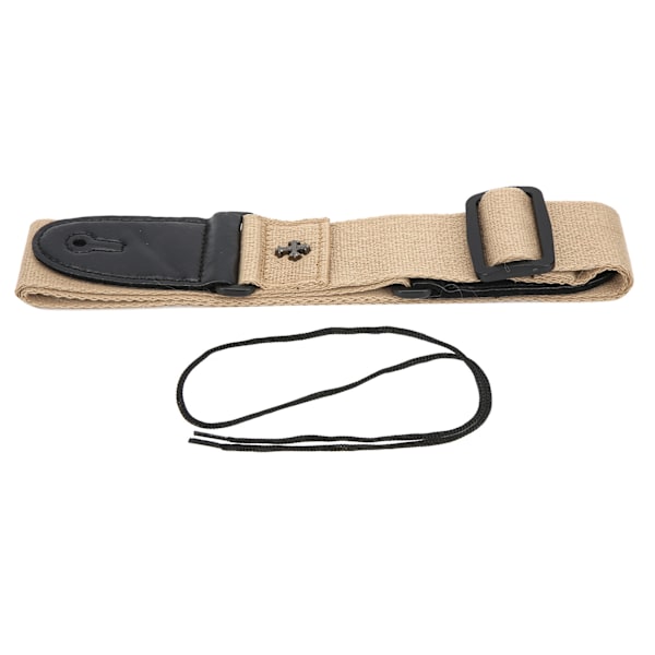 Gitarrband Bomull PU Bälte Elgitarr/Folk/Akustisk/Bas Musikinstrument Tillbehör Khaki