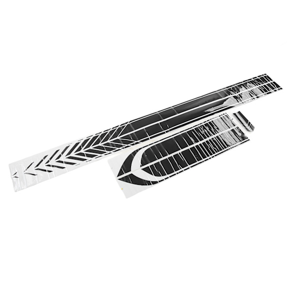 4PCS Bildekal Universal Lätt Bärbar Vattentät DIY Bilsida Karosstillbehör Svart