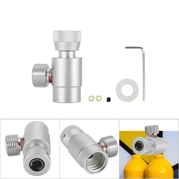 SodaStream CO2 sylinderfyllingsadaptersett - Sølv - 1 stk Silver without barometer