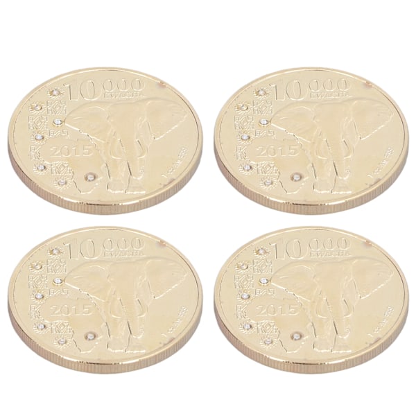 4 sæt Mindemønter 4 cm/1,6 tommer Diameter Zink Legering Materiale Elegant Stil Kompakt Individuel Samleobjekt Gave