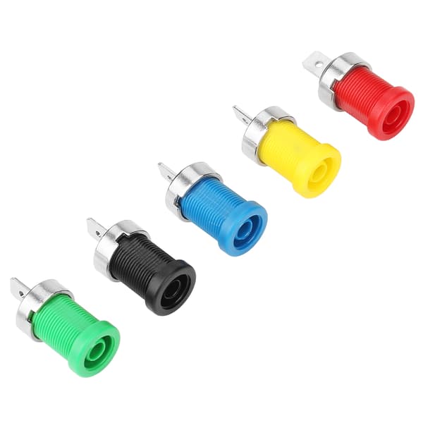 P3007 10 stk. Blandet Farve Bananstik 4,0 mm Jack til Panelmontering Testprober