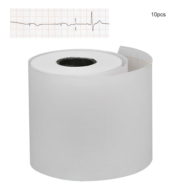 10 stk. Elektrokardiograf termisk papir Elektrokardiograf Maskinudskrivning Tegnepapir 50 mm x 20 m