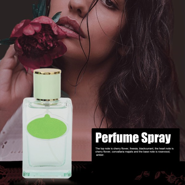 Dame Lett parfyme Floral Fruktig Duft Amber Rosewood Base Note Langvarig Spray Mist Green 50ml
