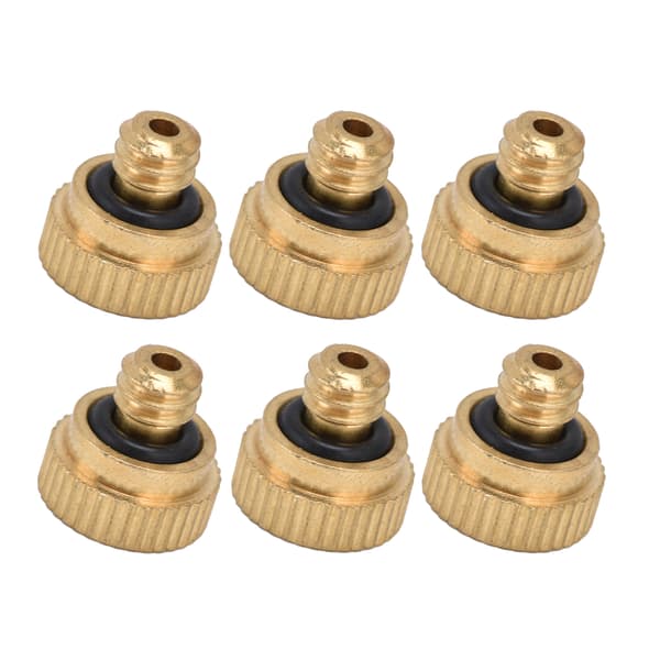 20 st Mässing Atomiseringsmunstycke Trädgårdsdimningssprayset 0,3 mm Hål UNC10‑24 Gänga