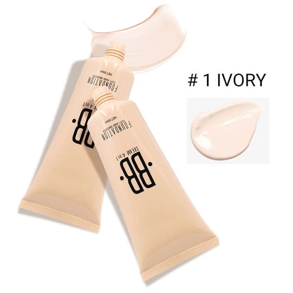 Profesjonell flytende sminkefoundation langvarig feilfri concealer kosmetikk 1#