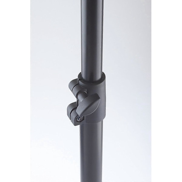 Orkesterstativ Svart - Notestativ uttrekkbart fra 74 - 127 cm - Perforert noteplate med hurtigfeste