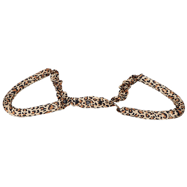 Varmefri krøllestang pandebånd EVA Skum Blødt Bomuld Sove DIY Krøller Rollers Hårstyling ToolLeopard Print