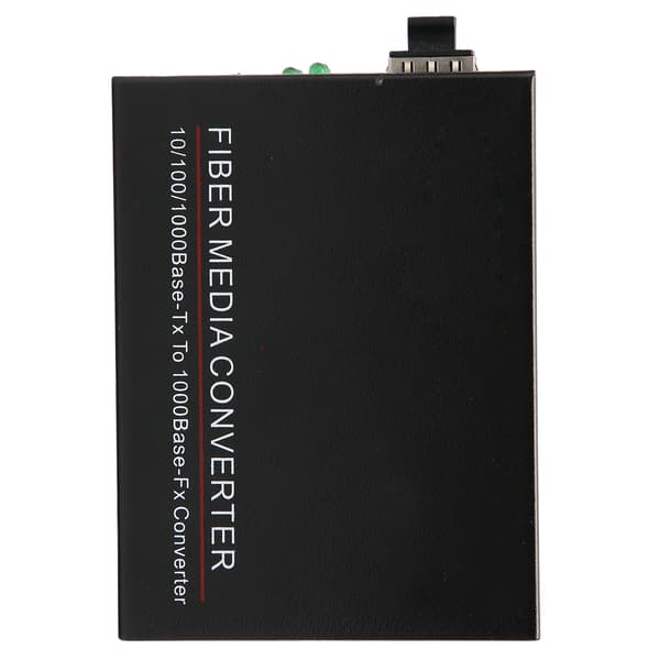 Fiber Transceiver TBC‑MC3600E‑SFP Fuld Duplex Halv Duplex Gigabit Fiberoptisk Router med Stik til Strømforsyning 100‑240VAU Stik