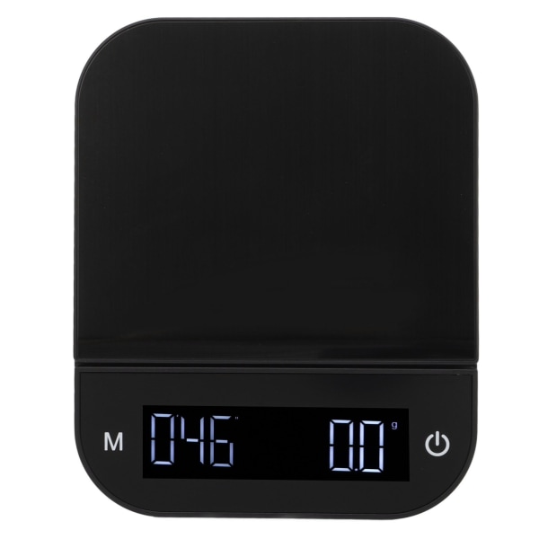 Digital kaffeskala Vattentät 0,1g Hög noggrannhet Manuell Automatisk Mini Bärbar Baksida Skala med Timer 3kg