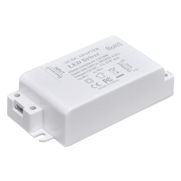 LED-drivkrafttransformator LED-drivkraft AC100‑240V/0.35A DC12V/1A 12W för G4 MR11 MR16