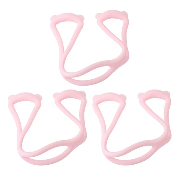 3 stk. Figur 8 Modstand Elastikbånd Åben Skulder Strækker Arm Ryg Øvelse Elastikbånd Pink