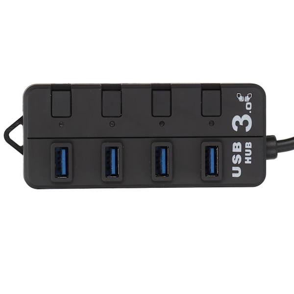 USB-keskitin, 4 porttia, riippumaton virtakytkin, siirron vakaus, ulkoinen 3.5-liitäntä, elektroniikkatarvikkeet