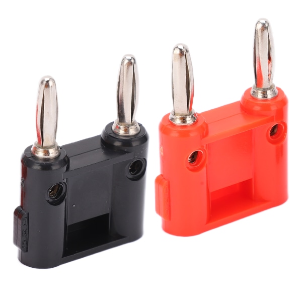 5 set 4 mm dubbel bananplugg Nickelpläterad bananpluggadapter för antenn koaxialkabel