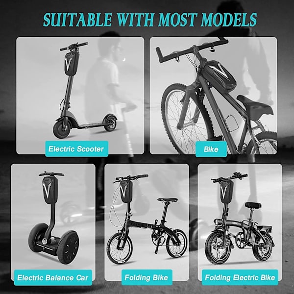 Xiaomi Vuxen Elsparkcykel Väska - 2L Vattentät Förvaringsväska för Svart Scooter