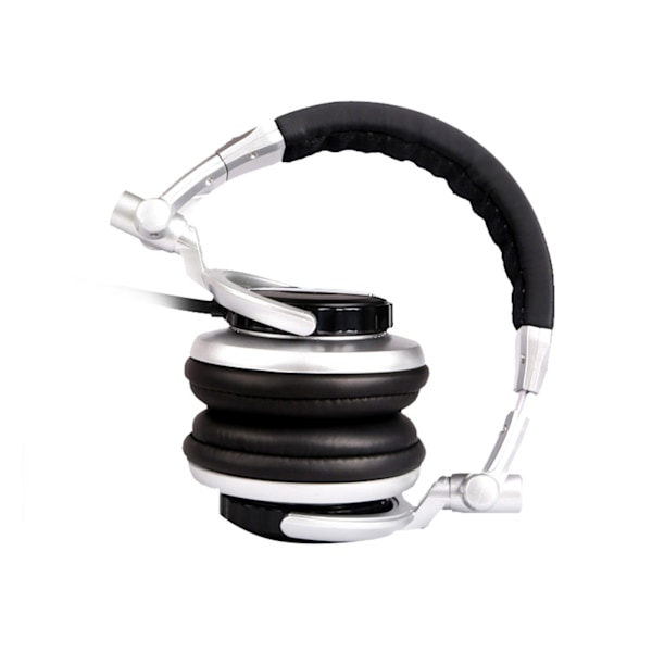 SENICC Headset Hodemontert Hifi Roterende Foldbart Studio Monitor Hodetelefoner for VR Rom Opptak Gaming(Sølv )