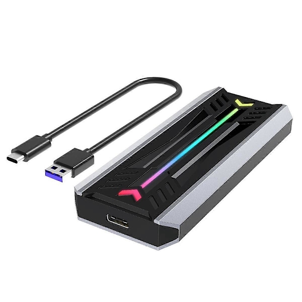 Ulkoinen Nvme M2 SSD -kotelo M.2 NGFF NVME Dual Protocol Harmaa & Musta22