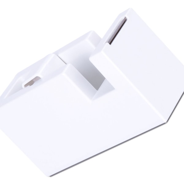 Tape Dispenser Enkel stil bærbar ABS Resin Desktop Tape Dispenser for Office School White