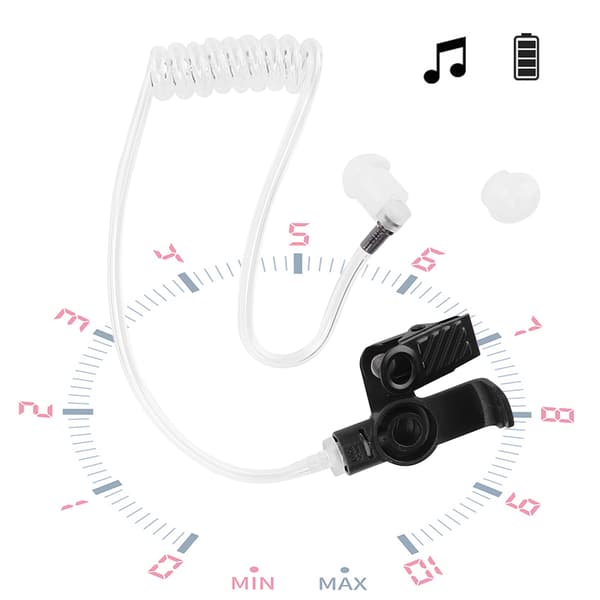 PU IP54 Vanntett Hodetelefon In-Ear Luftguide Headset Tilbehør for ICOM IC M33 M25 M34