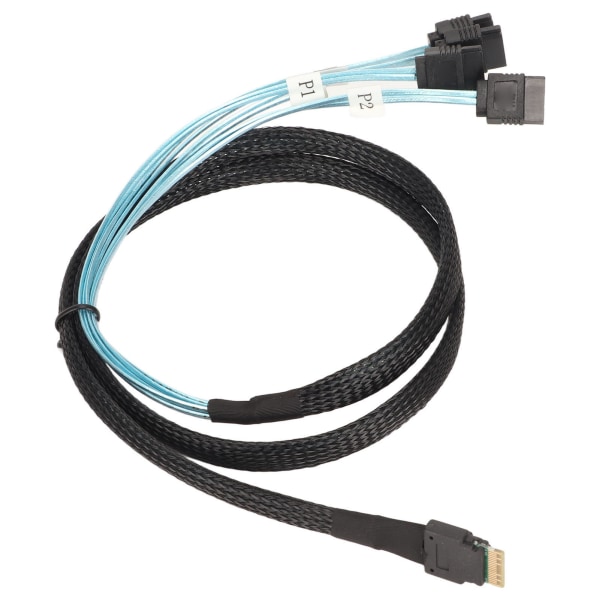 SAS-kaapeli SFF-8654-4 SATA 7-nastainen levyn nopeampi lähetys mini PVC -tietokoneen lisävarusteet 1 metri / 3,3 jalkaa
