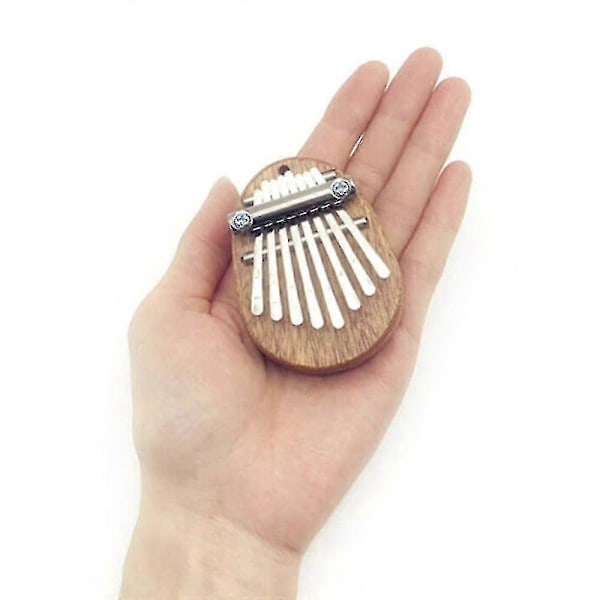 Lille Kalimba 8 Tangenter Tommelfingerklaver Fingermusik Keyboard Instrument Gaver Tommelfingerklaver Fingerdele
