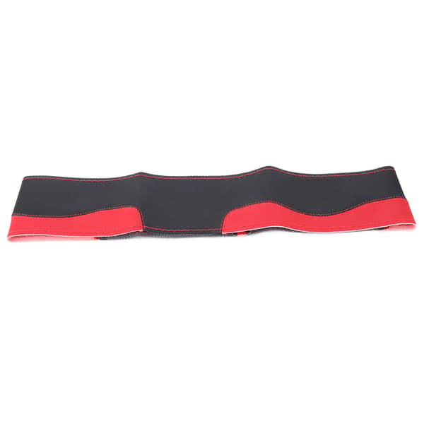 Universal ratovertræk 15in DIY håndsyet perforeret mikrofiber læderindpakning (sort rød)