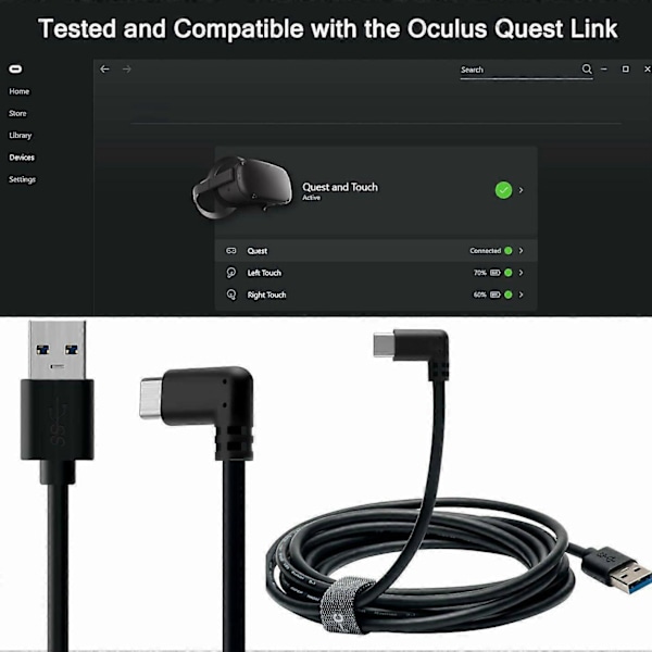 10 ft USB3.1 Type C Link Kabel Høj Hastighed til