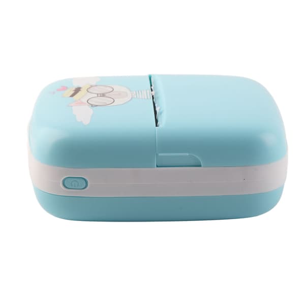 Taskulämpötulostin Mini HD Bluetooth Musteeton Taskupuhelintulostin opiskelijoille Sininen