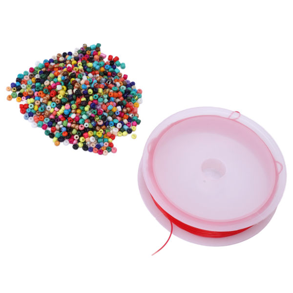 Beads String Kit Forbedre visuelle forskjellige farger Keramiske Wear Beads Leketøy for Amblyopia Training Small 0.03in
