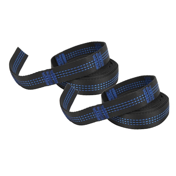 2-pack hängmattsremmar camping hängande rep stark bärförmåga med 2 stålhakar karbinhakar