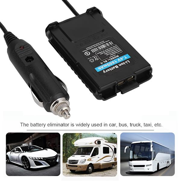 12V autolaturisovitin Baofeng UV 5R Radio Walkie talkie auton akun eliminaattorille