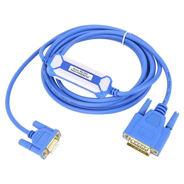 Sininen PC TTY PVC -ohjelmointikaapeli Siemens S5 -sarjan PLC 6ES5734-1BD20:lle