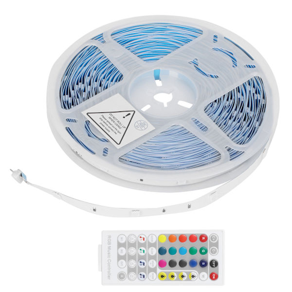 20m 5050 400LED lysstrimmel RGBW stemmestyring musiklampe med 40-tasters infrarød fjernbetjening EU 100‑240V