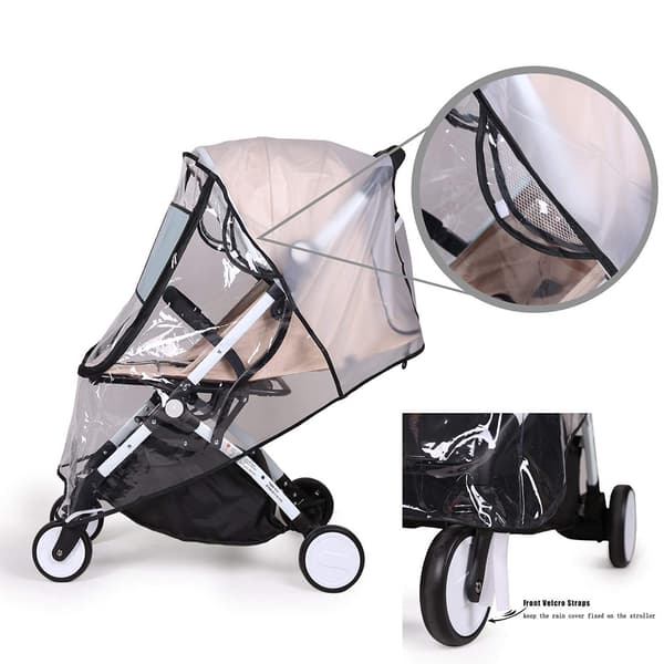 Transparent Barnvagn Regnskydd Universal Vattentätt Skydd Barn Barnvagn Sittvagn Regnskydd