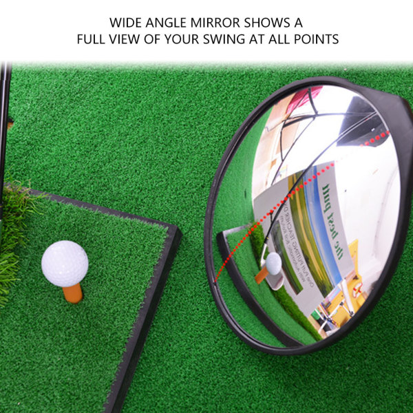 Caiton Golf Learning Full Swing Putting Konvekst 360-graders spejl