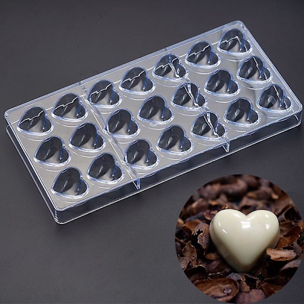 Polykarbonat Chokladform för DIY Bröllop eller Födelsedagstårtor, Praliner och Godis