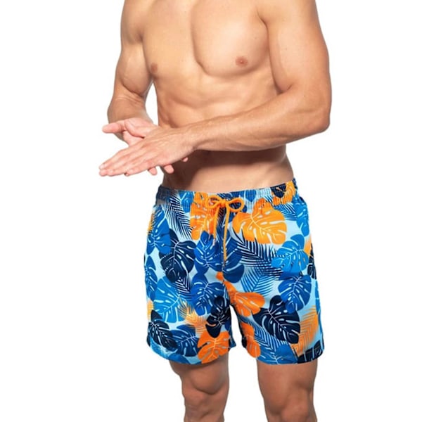 Mäns Snabbtorkande 2-i-1 Baddräkter med Kompressionsfoder Vattentäta Strandshorts