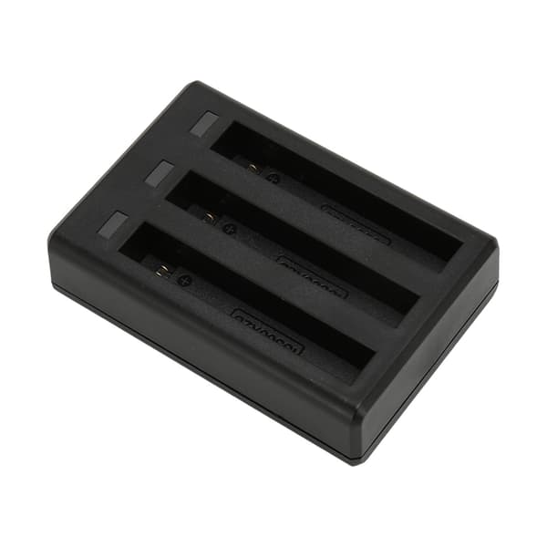 3-kanals batterilader Smart, sikker, rask batteriladerhub med LED-indikator for Insta360 ONE X2-kamera