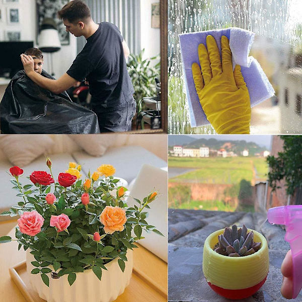 Rosa sprayflaska 250 ml för hår, växter och hemstädning
