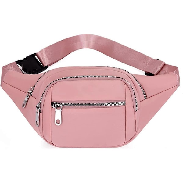 Midjeväska Fanny Pack för Män & Kvinnor Justerbart Bälte Höftväska Mode Vattenavvisande Vandring Midjeväska för Resor Casual Löpning Vandring Cykling Pu