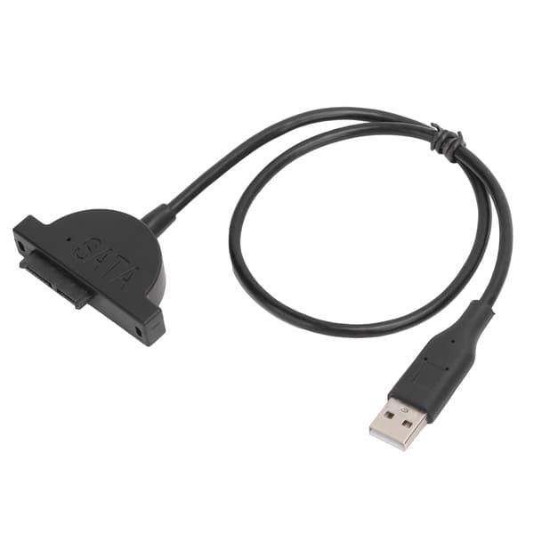 SATA till USB-adapterkabel 13PIN Plugin Notebook optisk enhetsomvandlarkabel med skruv