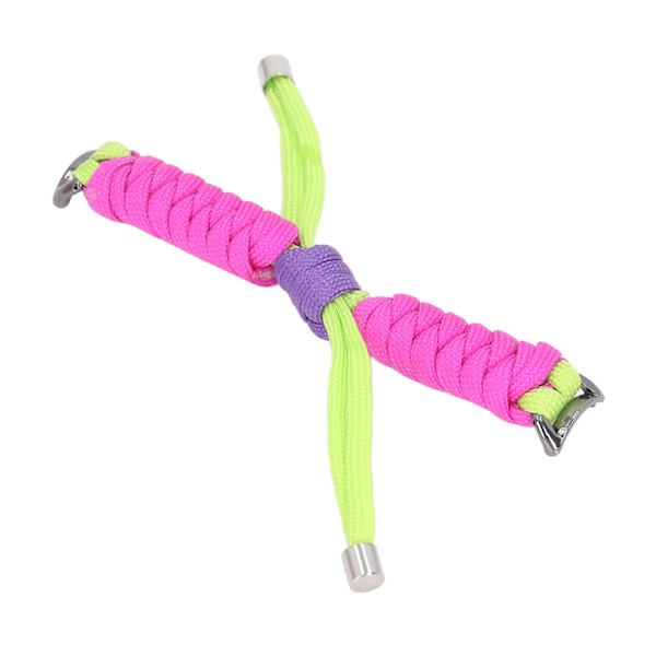 Ersättningsarmband Elastiskt band Stickat Vridet Knyt Nylon Smart Armband Rem för Mi Band 8 Lysande Gul Ros Röd
