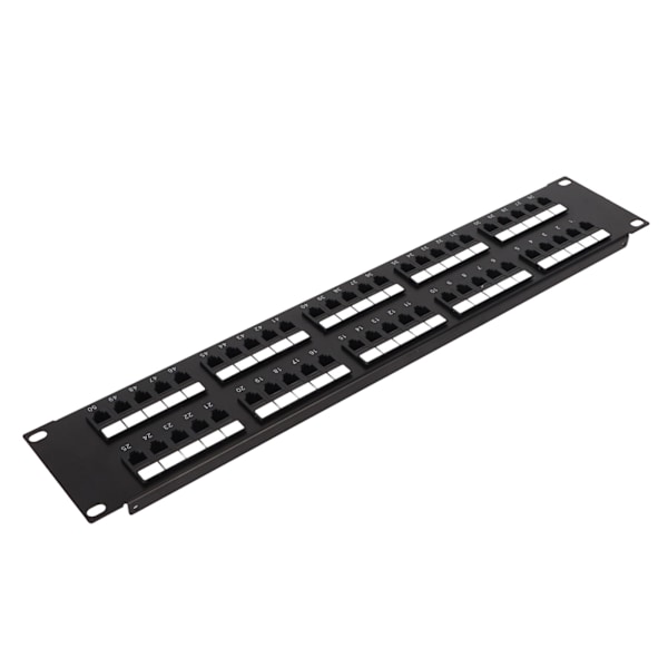 CAT3 50 porte netværks-patchpanel Plug and Play RJ11 netværks-patchpanel til 19 tommer standardkabinet