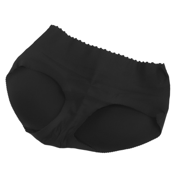 Butt Lifter Trosor Höft Vadderade Seamless Low Rise Push Up Booty Lifting Shapewear Glossy Black XL