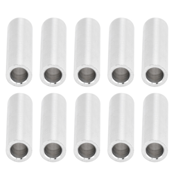 10 stk runde afstandsholdere i aluminiumlegering, gevindløse afstandsholdere, 6 mm udvendig diameter, 20 mm lange